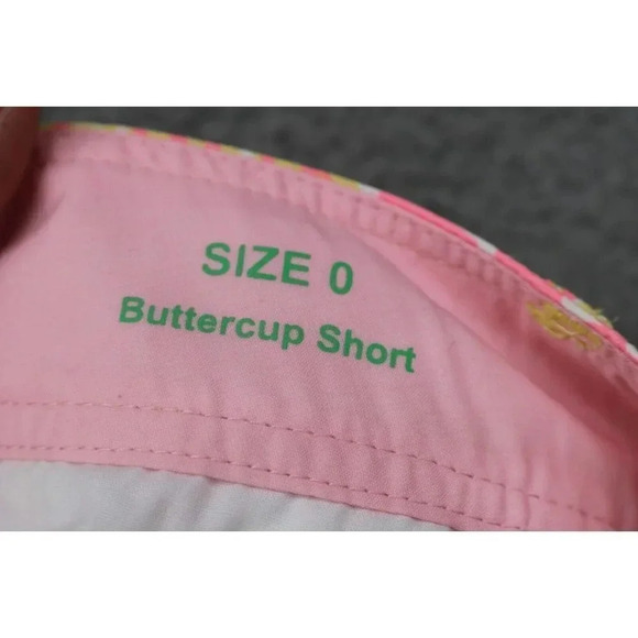 Lilly Pulitzer Womem's Buttercup Shorts-Sz. 0-Scalloped Hem-Pockets - Picture 5 of 9